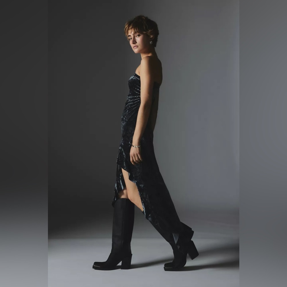 Silence + Noise Black Strapless Dress - Picture 3 of 5